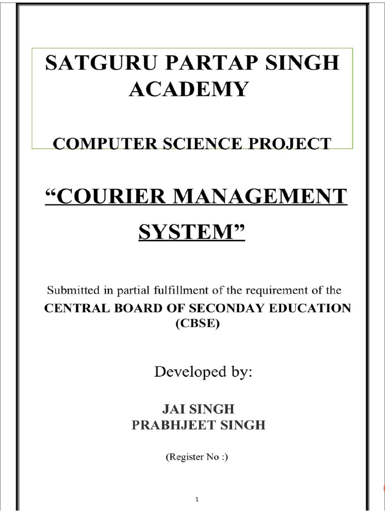 Hotel management system class 12 | PDF