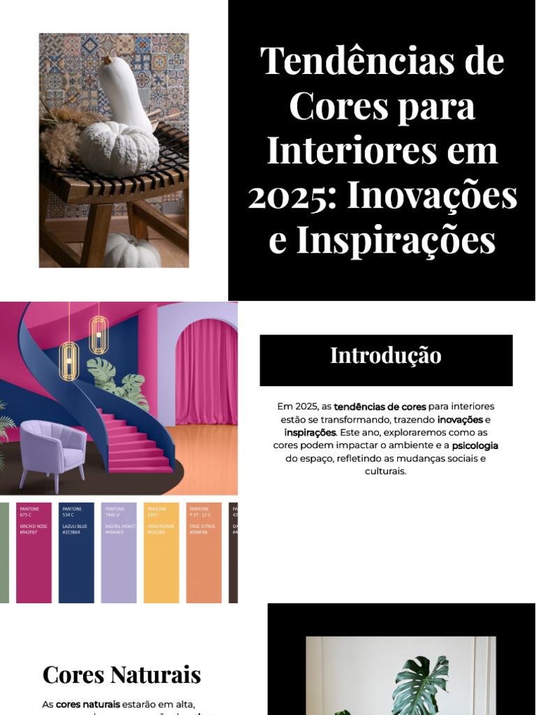 Slidesgo Tendencias de Cores para Interiores em 2025 Inovacoes e ...