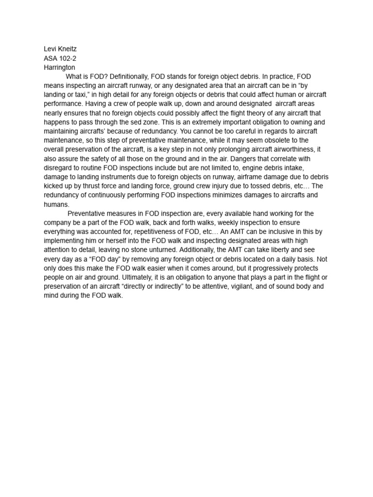 FOD Essay | PDF