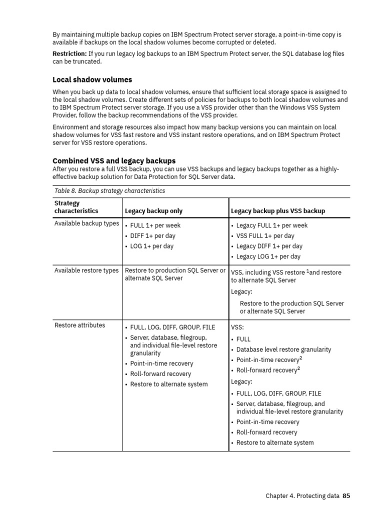 IBM Spectrum Protect SQL Backup Strategies | PDF | Microsoft Sql Server ...