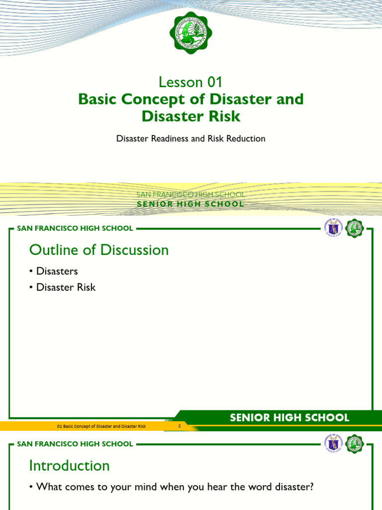 01 Basic Concept of Disaster and Disaster Risk | PDF | Natural ...