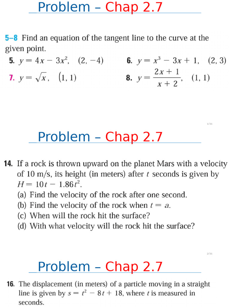 Calculus 1A Derivatives | PDF