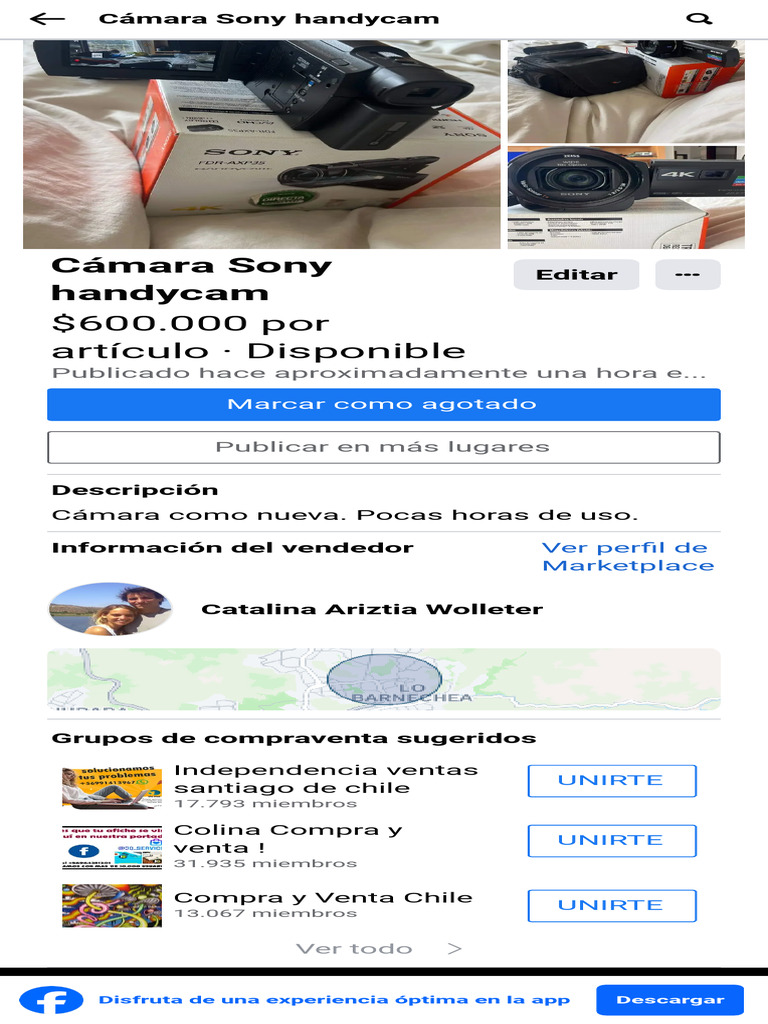 Cámara Sony handycam | PDF