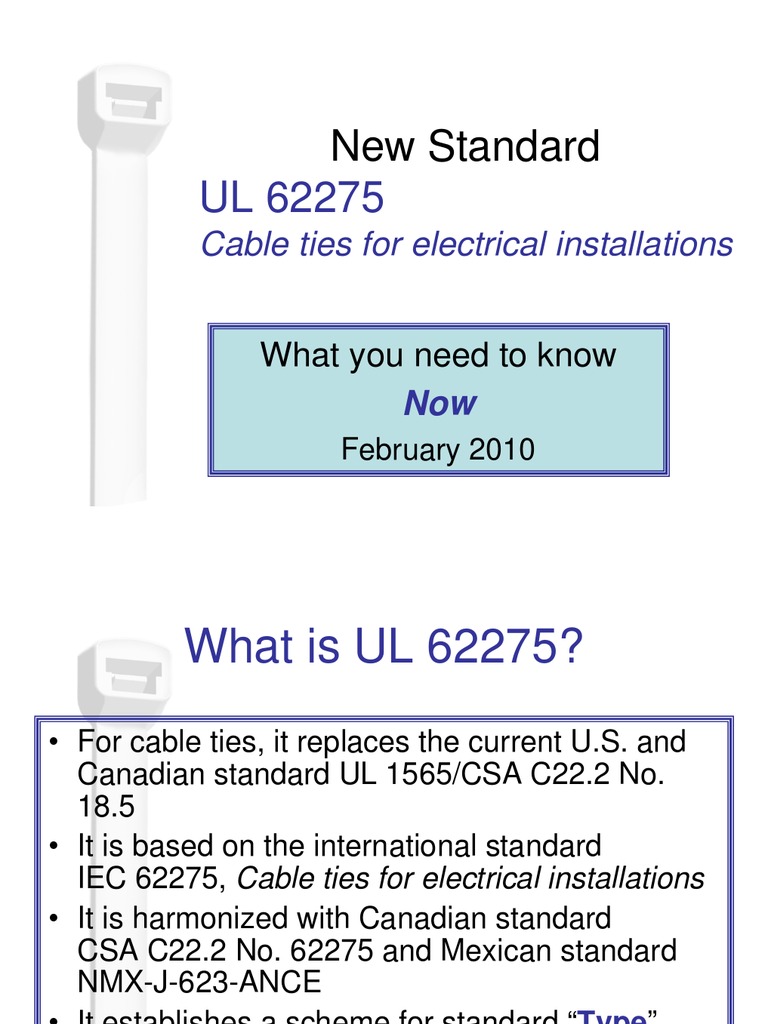 Iec62275 Cable Ties | PDF | Electrical Wiring | Electrical Engineering