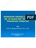 Pembahasan UU No.40 Tahun 2007 Tentang Perseroan Terbatas