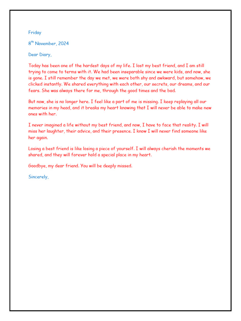 Friday Diary by Vs | PDF