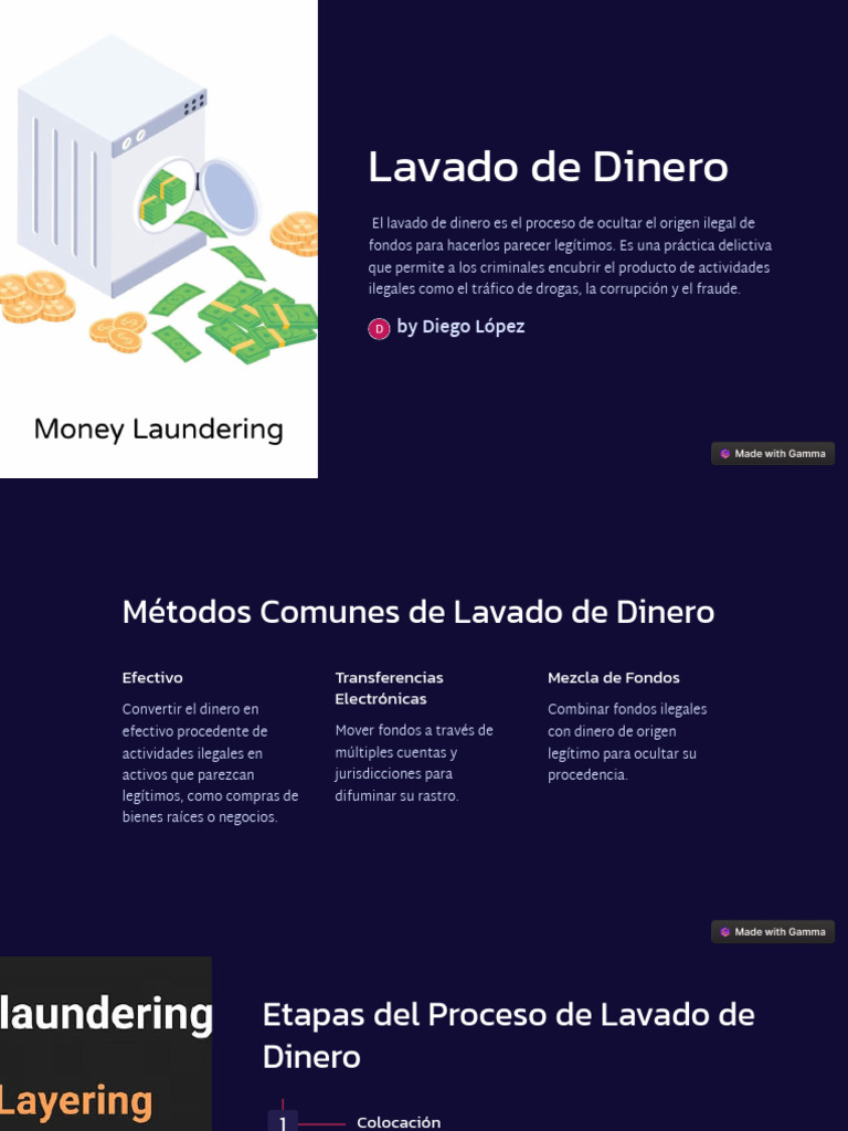 Métodos y Efectos del Lavado de Dinero | PDF | Lavado de dinero | Dinero