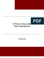 **12 Ways to Successful Time Management