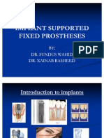 Fixed Dental Prostehsis Implant's
