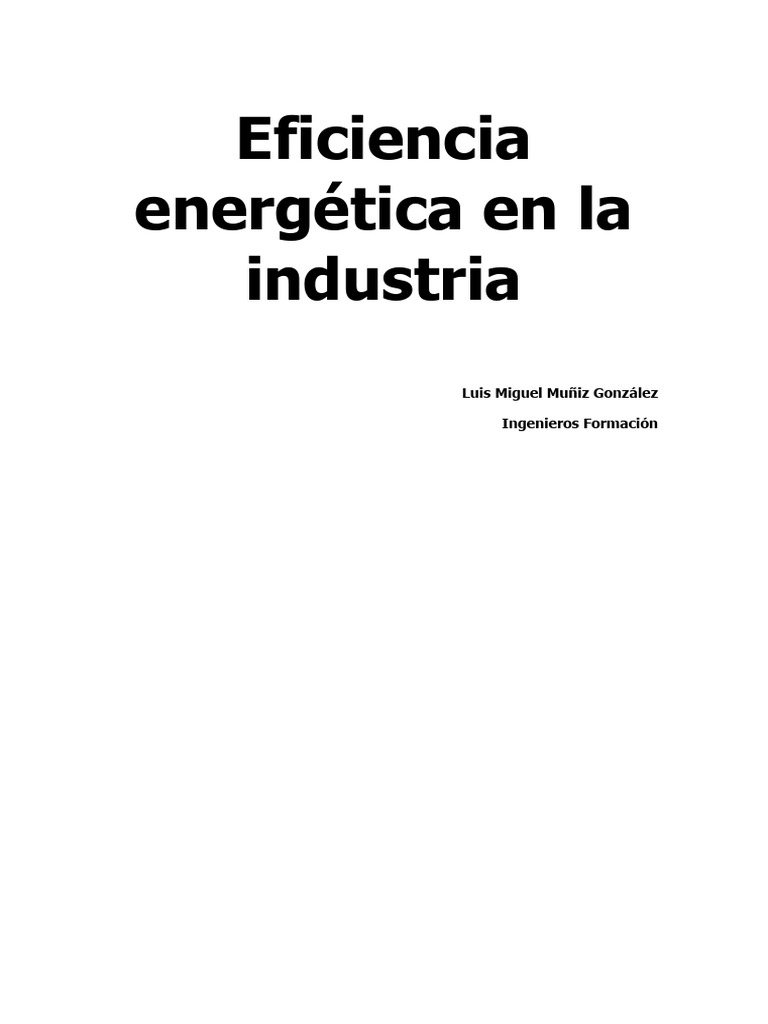 Eficiencia Energética en la Industria | PDF | Energía renovable ...
