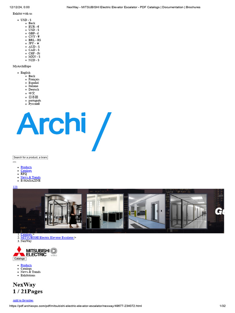 Mitsubishi Electric Elevators Catalog | PDF | Elevator | Escalator