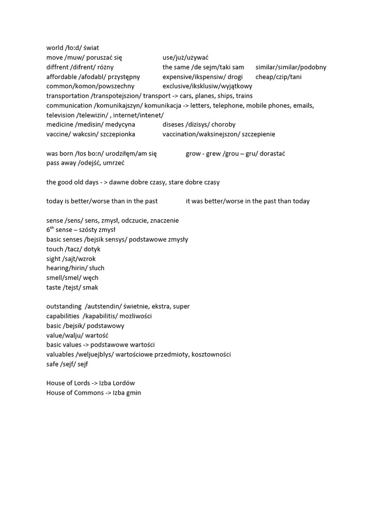 Lesson 7 - voc | PDF