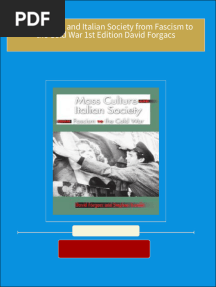 Mass Culture and Italian Society from Fascism to the Cold War 1st Edition David Forgacs 2024 scribd download