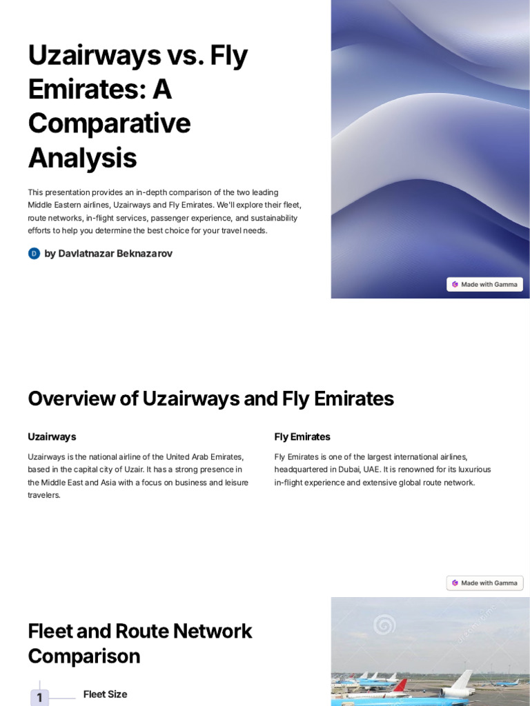 Uzairways vs. Fly Emirates: In-Depth Comparison | PDF | Emirates ...