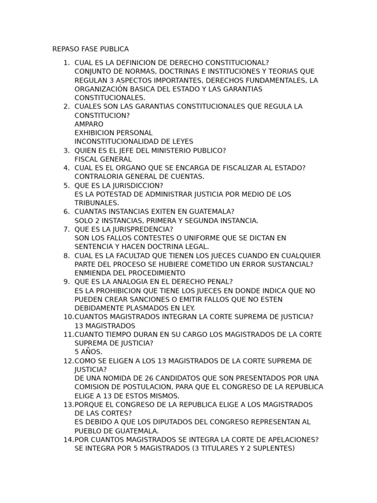 Conceptos Clave del Derecho Constitucional | PDF | Justicia | Crimen y ...