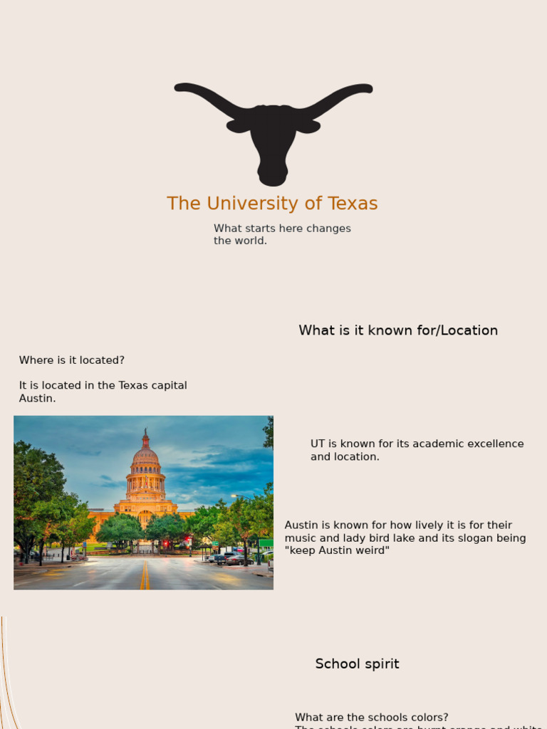 University of Texas at Austin Overview | PDF | University Of Texas At ...