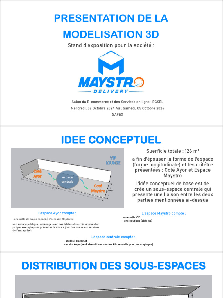 Modélisation 3D d'un stand ECSEL | PDF