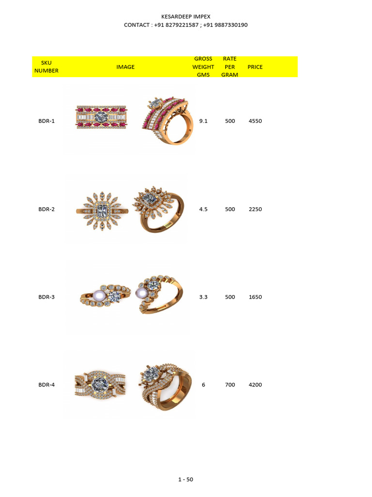 Catalogue Heavy Rings F | PDF