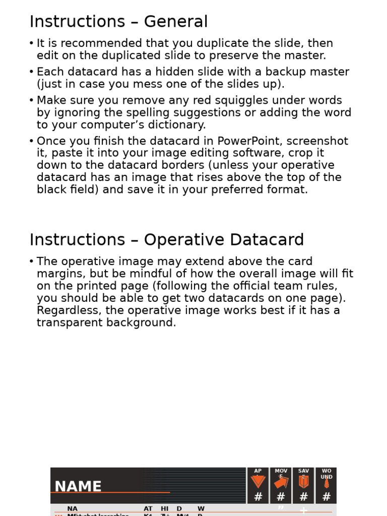 NPO Datacard Creation Guide | PDF | Computing