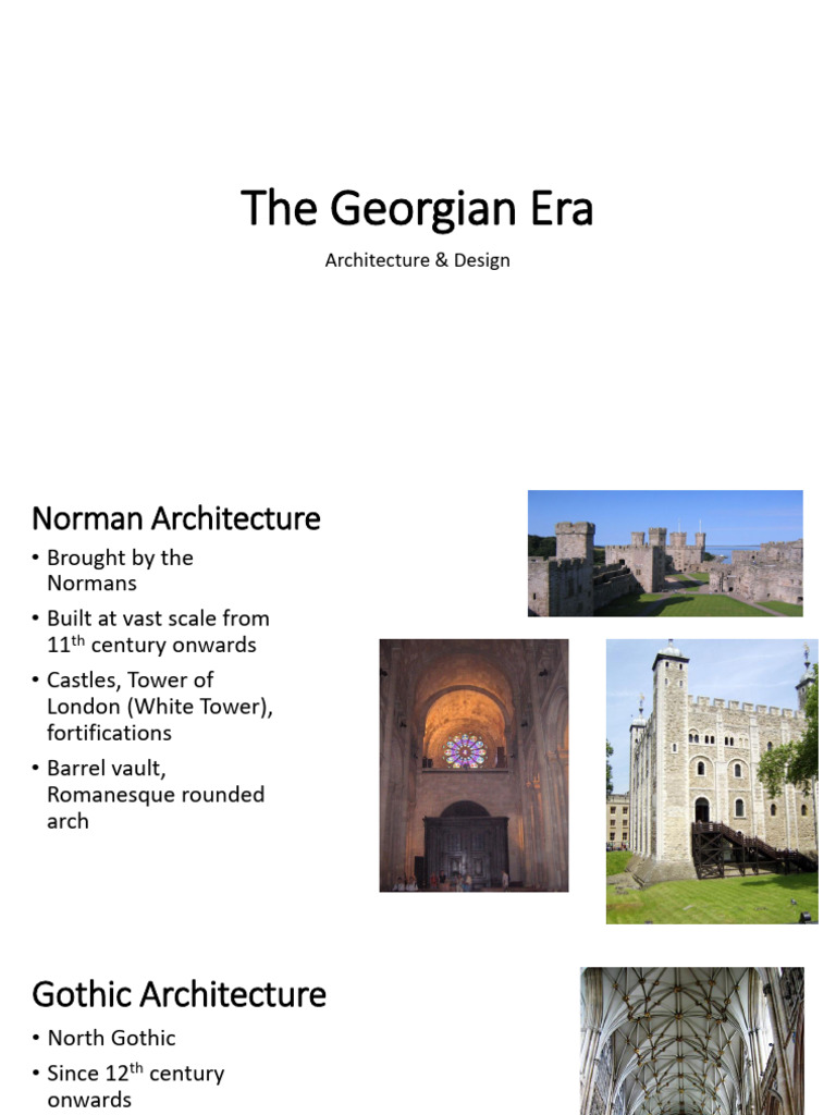 The Georgian Era | PDF | Gothic Architecture | European Architecture