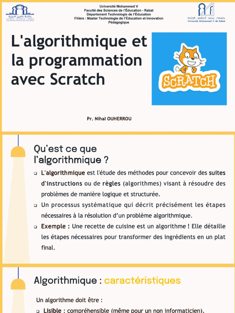 NO - Algorithmie Et Programmation Avec Scratch Copie | PDF
