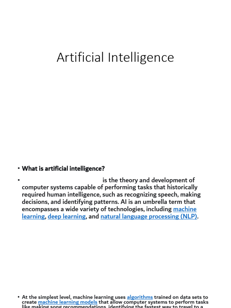 Understanding Artificial Intelligence Basics | PDF | Artificial ...