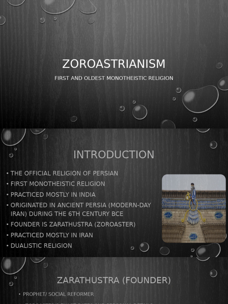 Zoroastrianism Autosaved Pdf Zoroastrianism Religious Belief