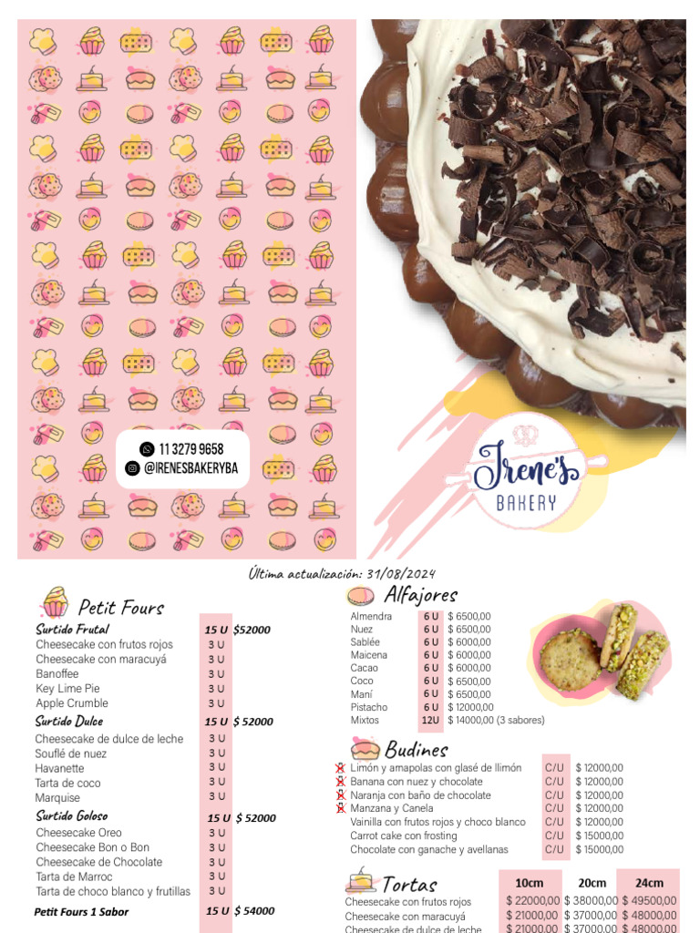 Irenes Bakery List September | PDF
