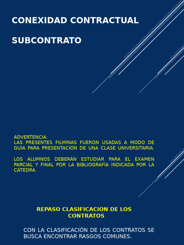 Clasificación y Conexidad Contractual | PDF | Jurisprudencia | Derecho ...
