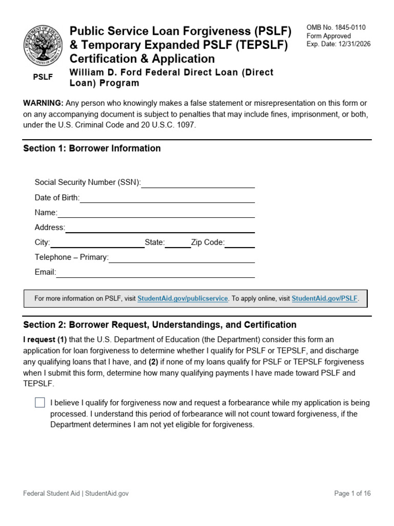 Public service loan forgiveness eligibility for non-profit employees
