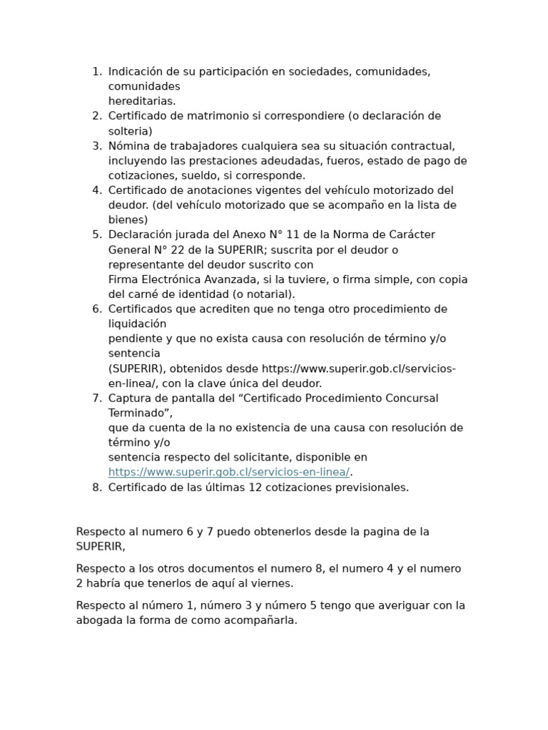Documentos Solicitados para Dar Curso A Solicitud | PDF