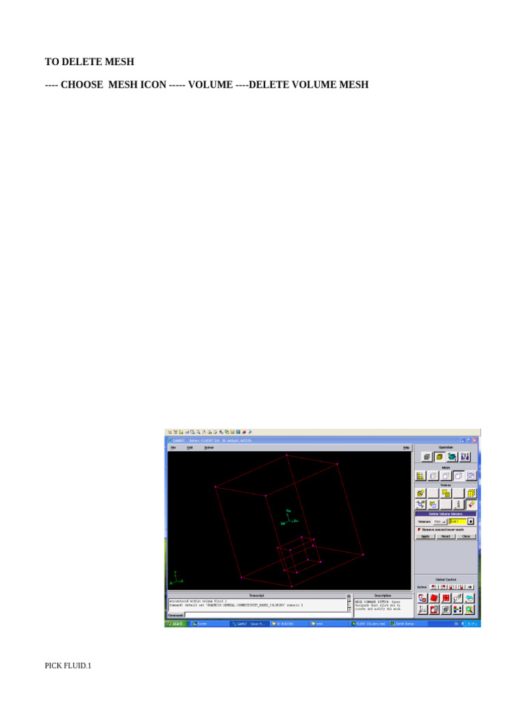 Mesh Deletion and Creation Guide | PDF