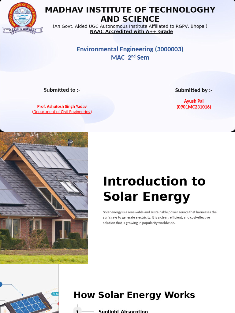 Introduction to solar energy final pdf solar power solar energy
