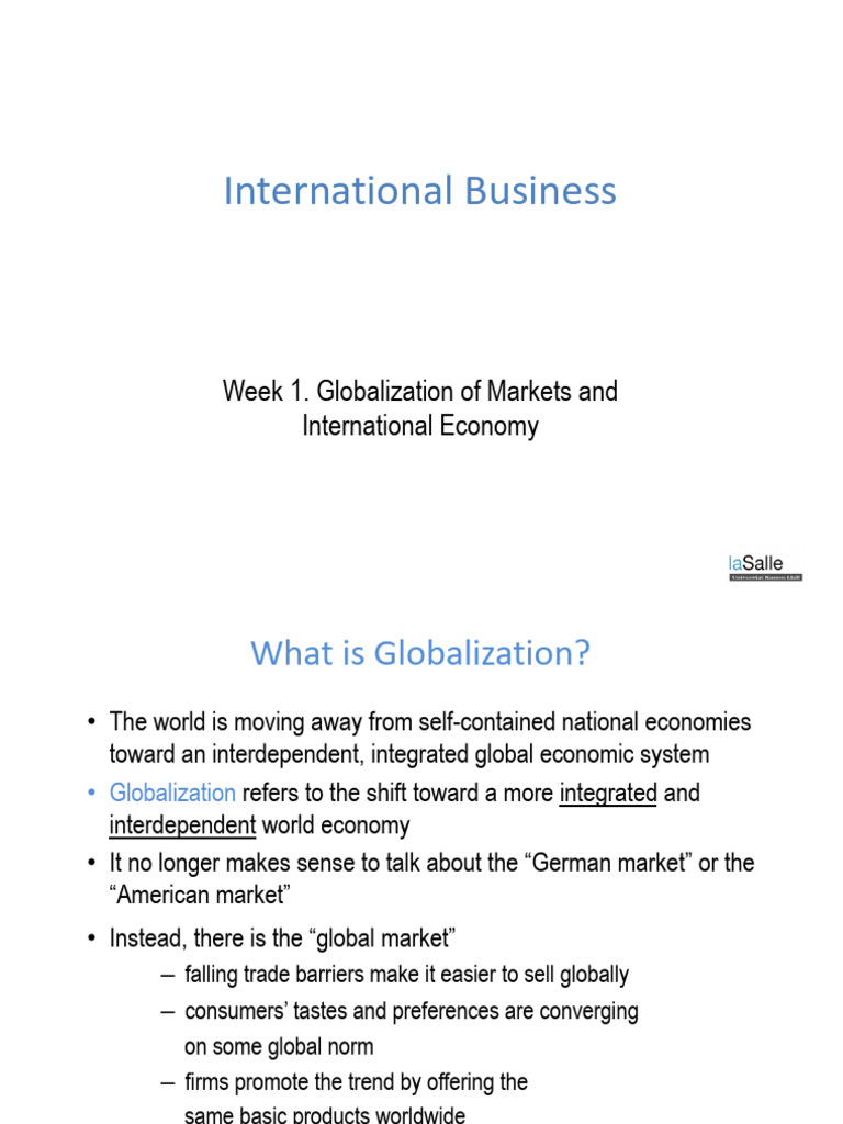 Globalization: Trends and Impacts Explained | PDF | Globalization ...