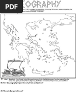 Ancient Greece Map Activity | PDF