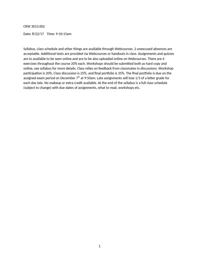 1st Class Notes | PDF