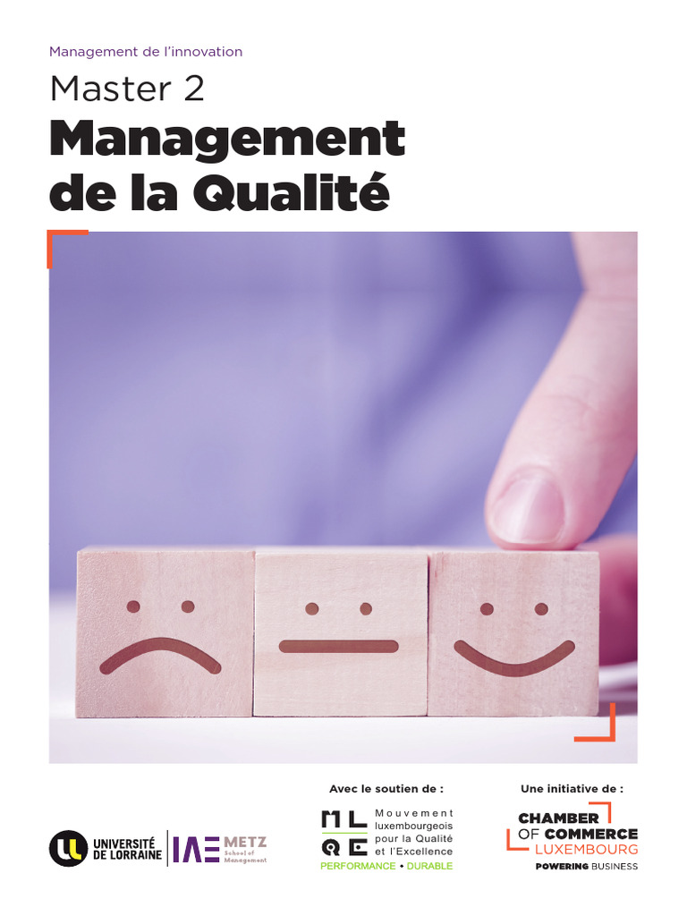 Master 2 en Management de la Qualité | PDF | Management de la qualité ...