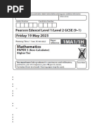 Edexcel Maths Mock Set 7 Paper 1 | PDF | Geometry | Mathematics