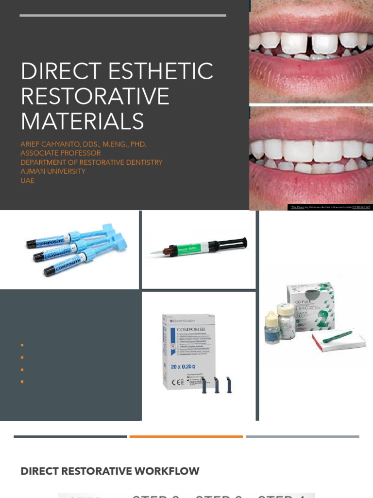 Topic 7 - Direct Esthetic Restorative Materials 1 - AC | PDF | Dental ...