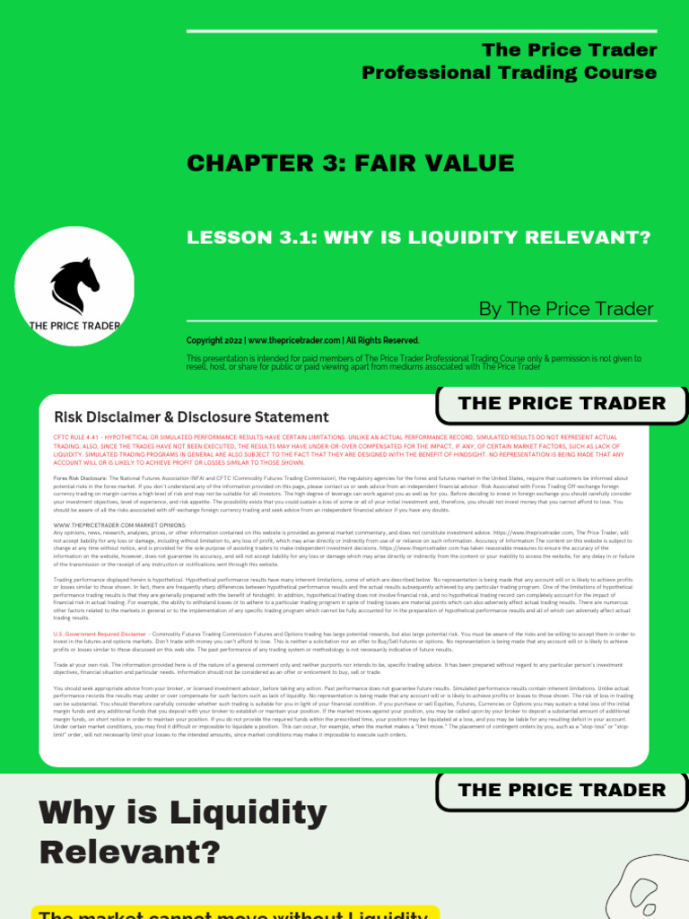 Lesson 3.1 Why Is Liquidity Relevant | PDF | Futures Contract | Foreign ...