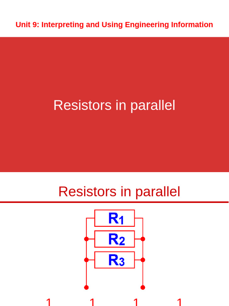 Total Resistance in Parallel Circuits | PDF | Series And Parallel ...