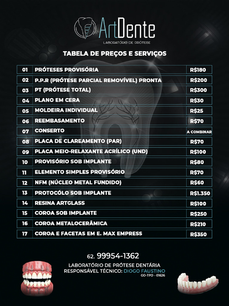 Artdente Tabela 03 | PDF