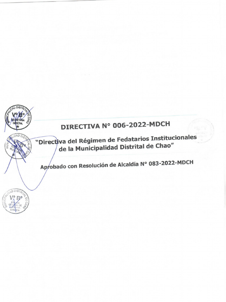 Directiva 2 Libro y Sello Fedatario | PDF | Documento de identidad ...