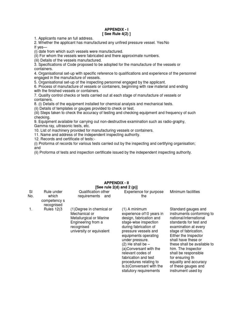 Pressure Vessel Testing Guidelines | PDF
