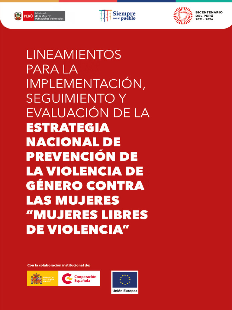 Lineamientos para Prevención de Violencia | PDF | La violencia contra ...
