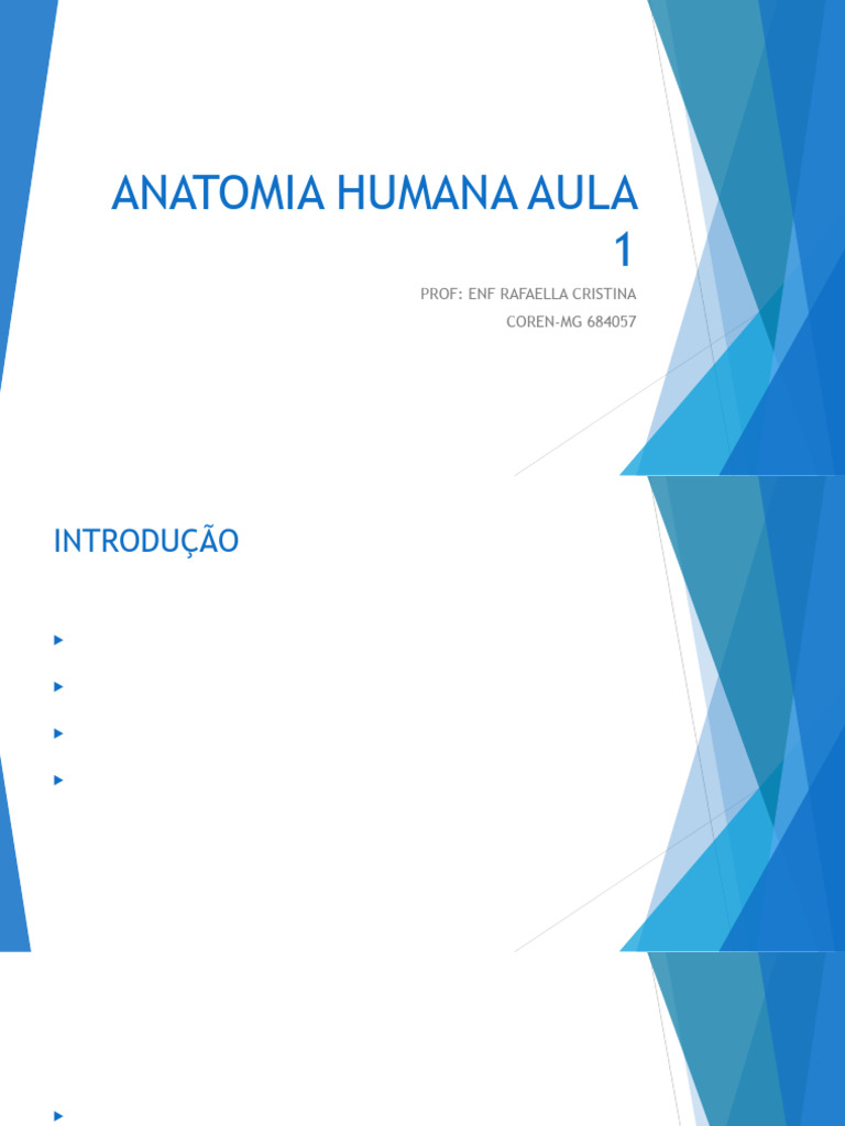 Introdução à Anatomia Humana | PDF