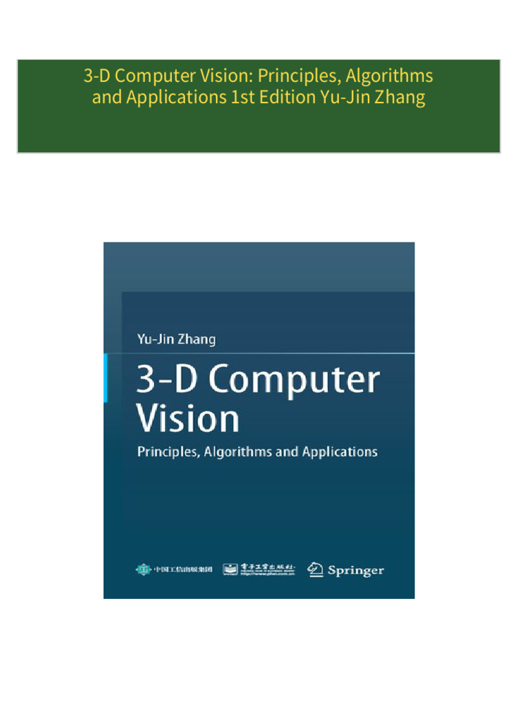 Download Complete 3-D Computer Vision: Principles, Algorithms and ...