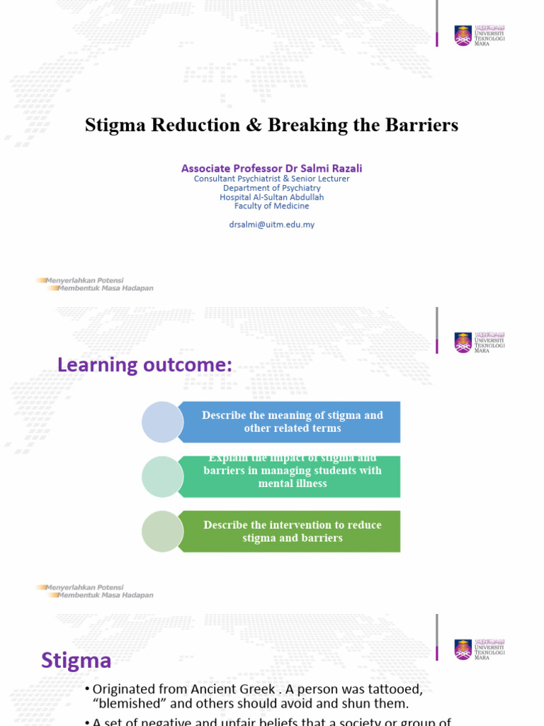 Reducing Mental Health Stigma in Education | PDF | Social Stigma ...