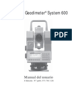 Geodimeter System 600 Manual Del Usuario