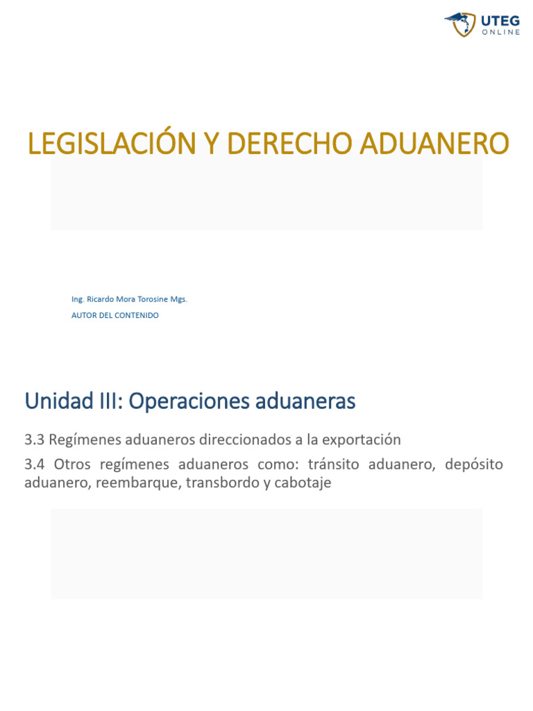Regímenes Aduaneros en Ecuador | PDF | Arancel | aduana